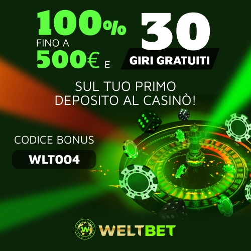 Weltbet welcome bonus